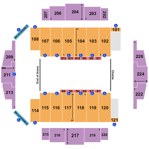 Tacoma Dome PBR Seating Chart