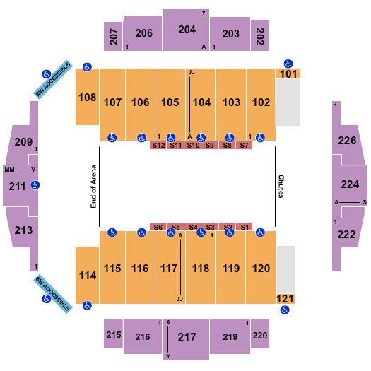 Tacoma Dome PBR Seating Chart
